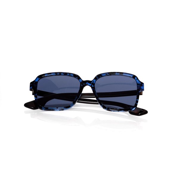NWOT McQ by Alexander Mcqueen Blue Square Sunglasses with Case MQ0060S main image 8